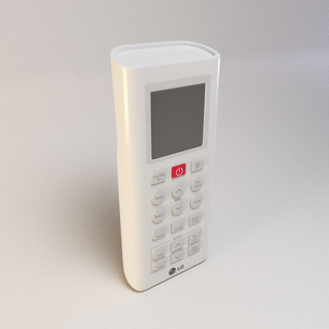 LG Remote - 3D Renders